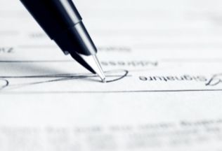 Signing declaration form for legal purposes